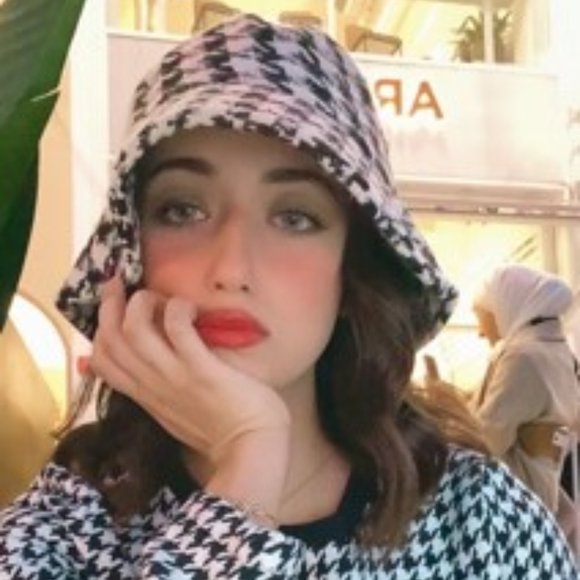 CHIC DOLLZ Houndstooth Bucket Hat -black - Picture 4 of 12